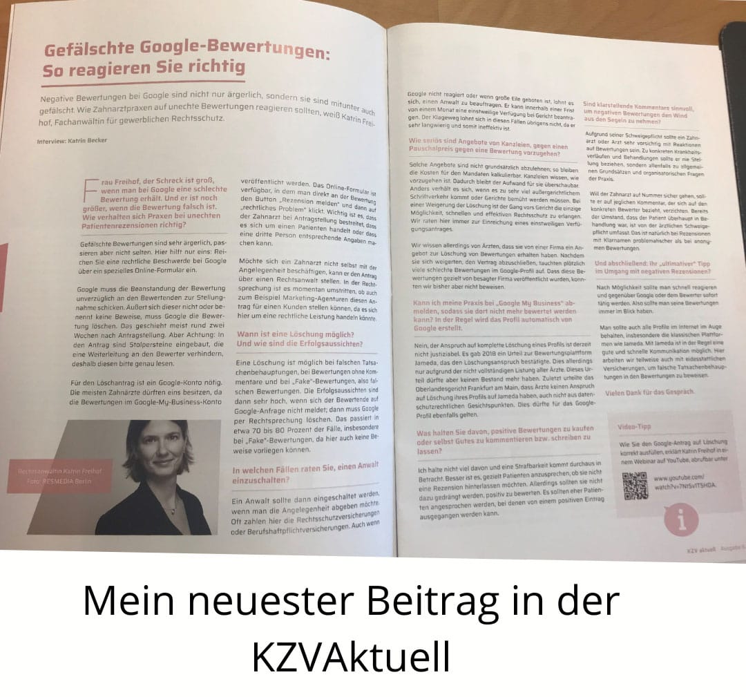 Gefälschte Google-Bewertungen